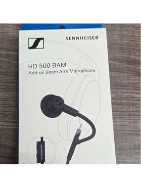 Sennheiser HD 500 BAM Boom Arm Microphone Wired Black Gaming Computers Tablets